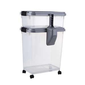 airtight pet food container with wheels